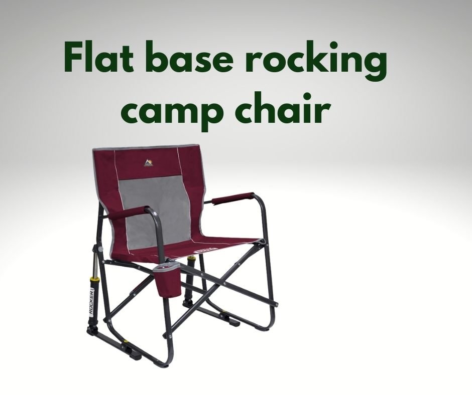 flat base camping rocking chair