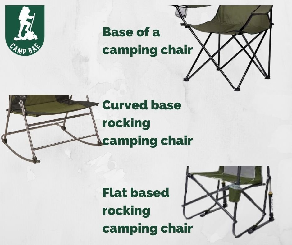 base of camping and camping rocking chair